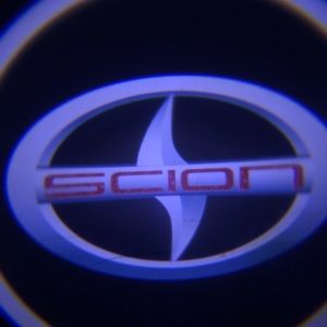 Scion 2 cars logo wireless door lights led shadow
